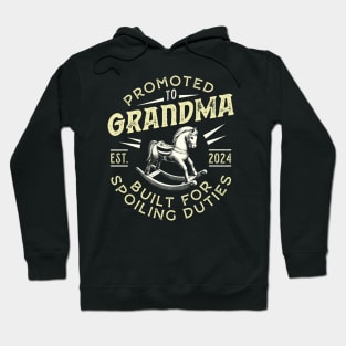 Promoted to Grandma Let The Spoiling Begin EST 2024 Hoodie